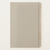 Sand Beige Planner with Spelled-out Year (Achterkant)