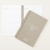 Sand Beige Planner with Spelled-out Year (Display)