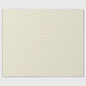 Sand Beige White Moroccan Quatrefoil Pattern #5 Cadeaupapier (Vlak)