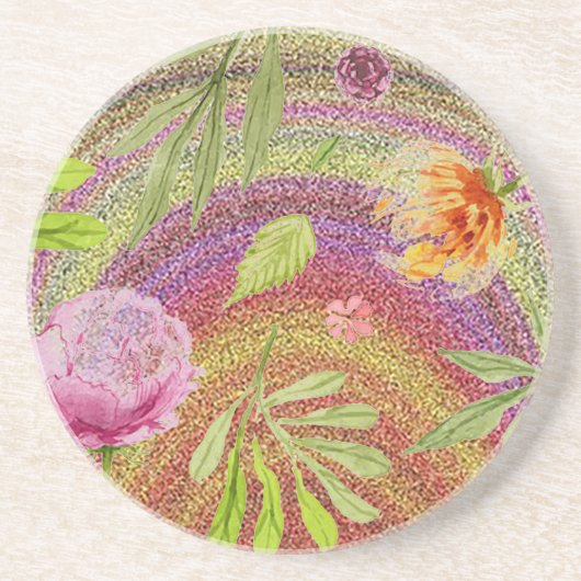 “Sand Bloem” Keramische Onderzetter (Voorkant)