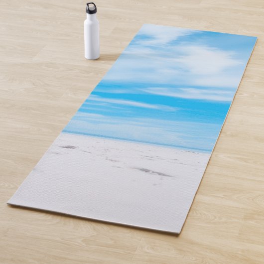 Sand Blue Sky Clouds Sjabloon Fitness Elegant Yogamat (In situ)