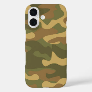 Sand Brown Camo iPhone 16 Hoesje