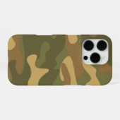 Sand Brown Camo iPhone Hoesje (Achterkant horizontaal)