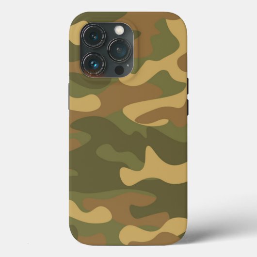 Sand Brown Green Camo Case-Mate iPhone Case (Achterkant)