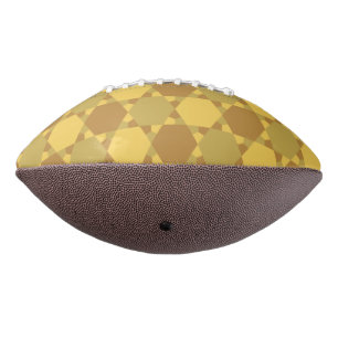 Sand Brown Star Optical Illutical Pattern American Football