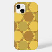 Sand Brown Star optische illusiontiepatroon Case-Mate iPhone Case (Achterkant)