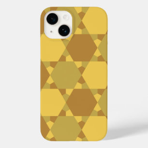 Sand Brown Star optische illusiontiepatroon Case-Mate iPhone Case