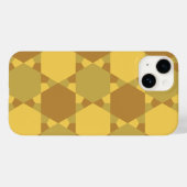 Sand Brown Star optische illusiontiepatroon Case-Mate iPhone Case (Achterkant (horizontaal))