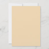 Sand Bucolic Meadow Wedding Kaart (Achterkant)