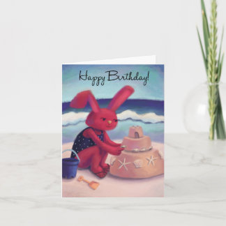 Sand Cake Happy Birthday Kaart