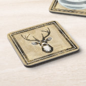 Sand Camo Grunge Deer Buck Onderzetter (Linkerzijde)