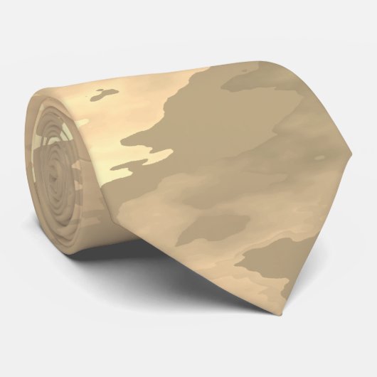 Sand Camo-patroon Stropdas (Opgerold)