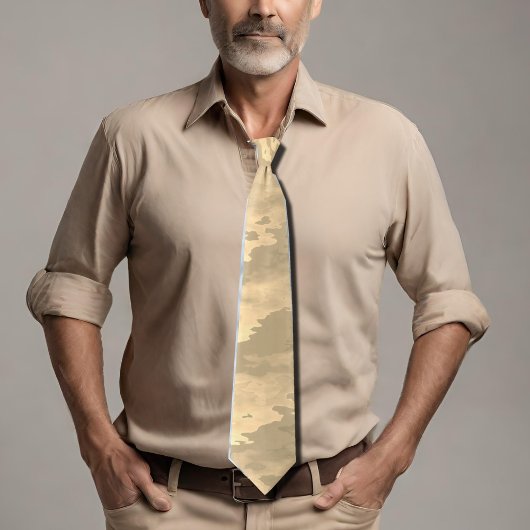 Sand Camo-patroon Stropdas