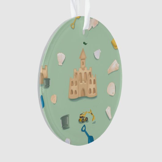 Sand Castle Architect Beach House  Ornament (voorkant)