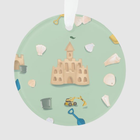 Sand Castle Architect Beach House Ornament (voorkant)