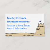 Sand Castle Art Visitekaartjes (Voorkant)