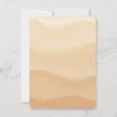 Sand Castle Beach Birthday Party Kaart (Achterkant)