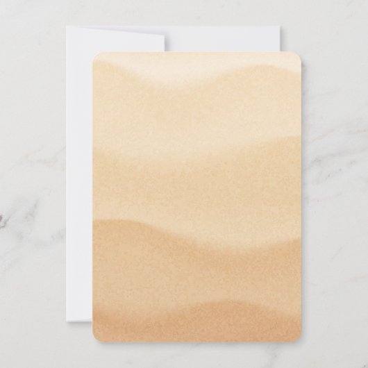 Sand Castle Beach Birthday Party Kaart (Achterkant)