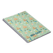 Sand Castle Building Beach Coastal Notitieboek (Rechterzijde)