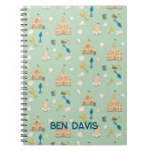 Sand Castle Building Beach Coastal Notitieboek (Voorkant)