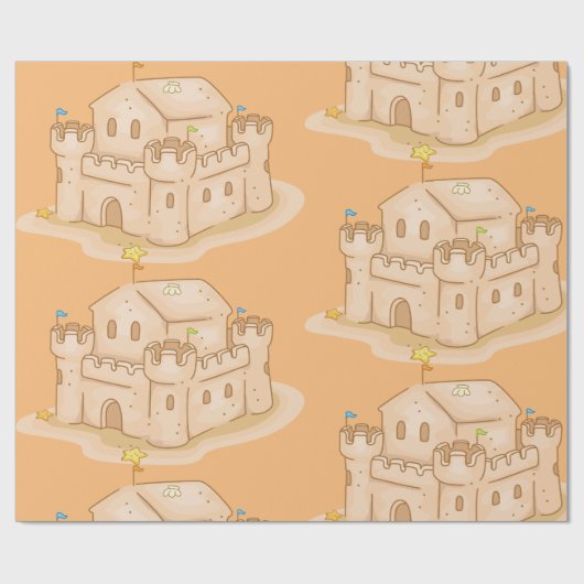 Sand Castle Cadeaupapier (Vlak)