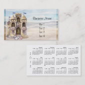 Sand Castle Dreams 2013 Calender Visitekaartje (Voorkant / Achterkant)