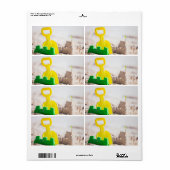 Sand castle etiket (Full Sheet)