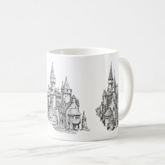 Sand Castle Fun Coffee Mok (Voorkant rechts)