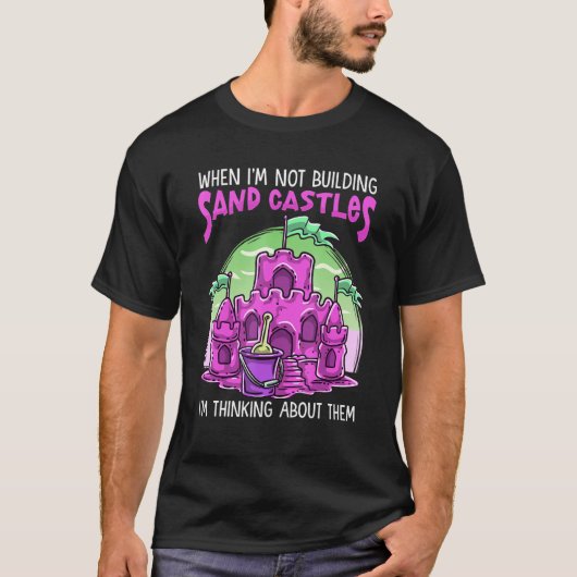 Sand Castle Geïnspireerd door Sand Castle Builder T-shirt (Voorkant)