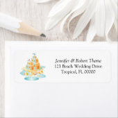 Sand Castle Invitations Return Address Label (Insitu)