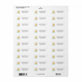 Sand Castle Invitations Return Address Label (Full Sheet)