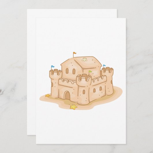 Sand Castle Kaart (Voorkant / Achterkant)