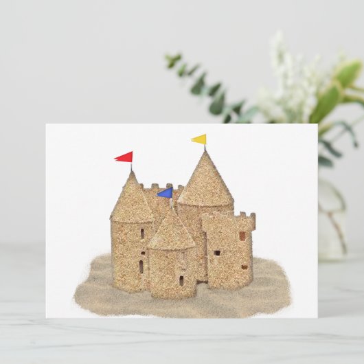 Sand Castle Kaart (Staand voorkant)