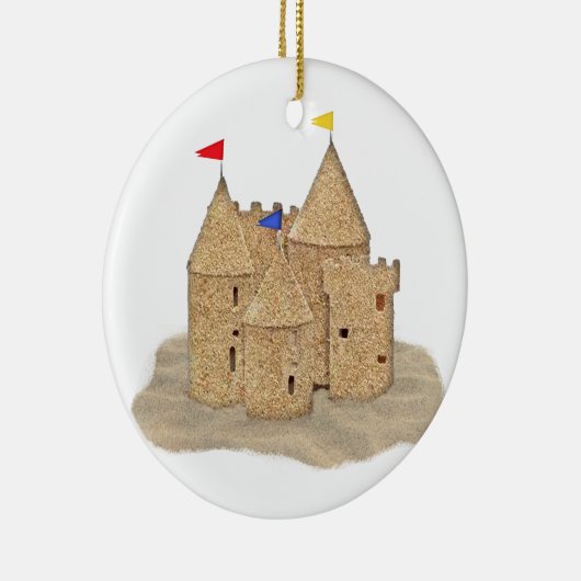 Sand Castle Keramisch Ornament (Rechts)