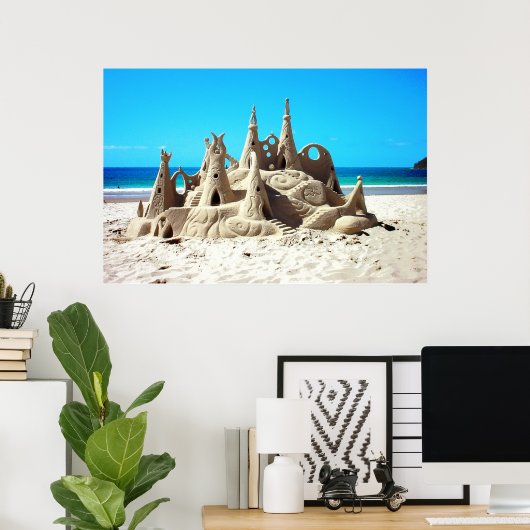 Sand Castle Poster (Thuiskantoor)