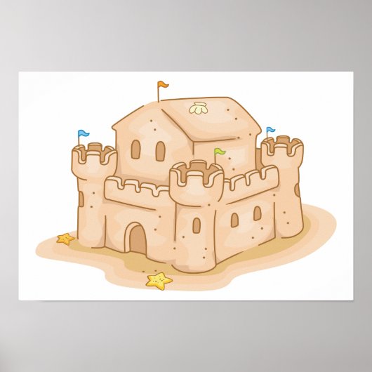 Sand Castle Poster (Voorkant)