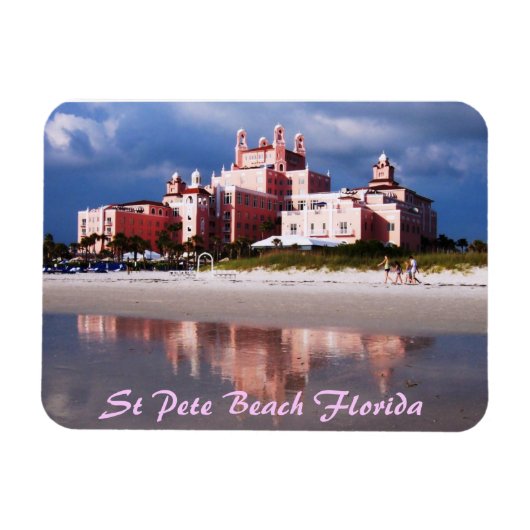 Sand Castle St Pete Beach Flexi Magnet Magneet (Horizontaal)