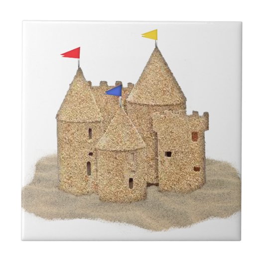 Sand Castle Tegeltje (Voorkant)