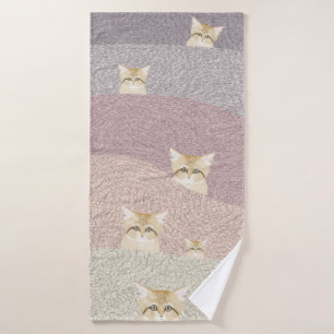 Sand Cats Bath Towel Badhanddoek