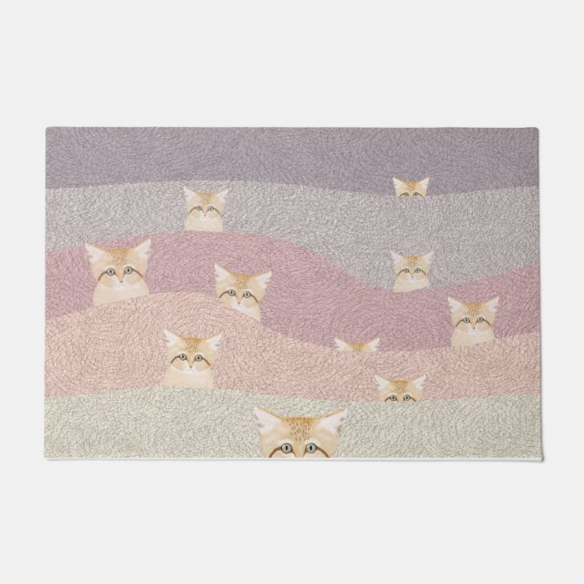 Sand Cats Doormat Deurmat (Voorkant)