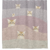 Sand Cats Shower Curtain Douchegordijn (Voorkant)