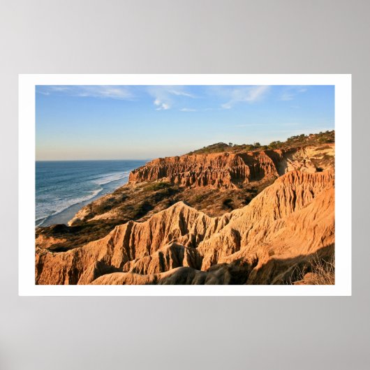Sand Cliffs at Torrey Pines Poster (Voorkant)