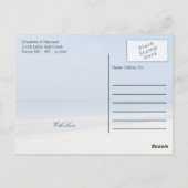 Sand Dollar and Starfish Beach Weddenschap Bedankt Briefkaart (Achterkant)