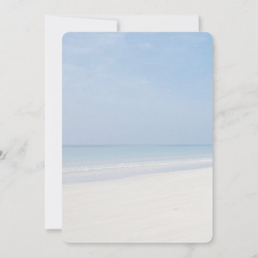 Sand Dollar and Starfish Beach Weddenschap Kaart (Achterkant)