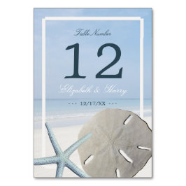 Sand Dollar and Starfish Beach Weddenschap Kaart