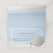 Sand Dollar and Starfish Beach Weddenschap Plaatskaartje (Buitenkant ongevouwen)