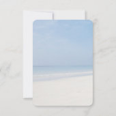 Sand Dollar and Starfish Beach Weddenschap RSVP Kaartje (Achterkant)