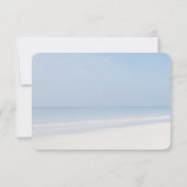 Sand Dollar and Starfish Beach Weddenschap RSVP Kaartje (Achterkant)