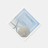 Sand Dollar and Starfish Beach Weddenschap Servetten (Hoek)