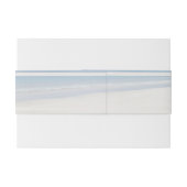 Sand Dollar and Starfish Beach Weddenschap Uitnodigingen Wikkel (Achterkant Voorbeeld)